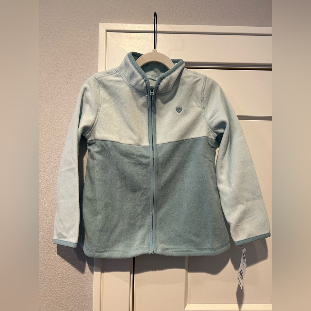 Oshkosh full zip fleece top, size 4T